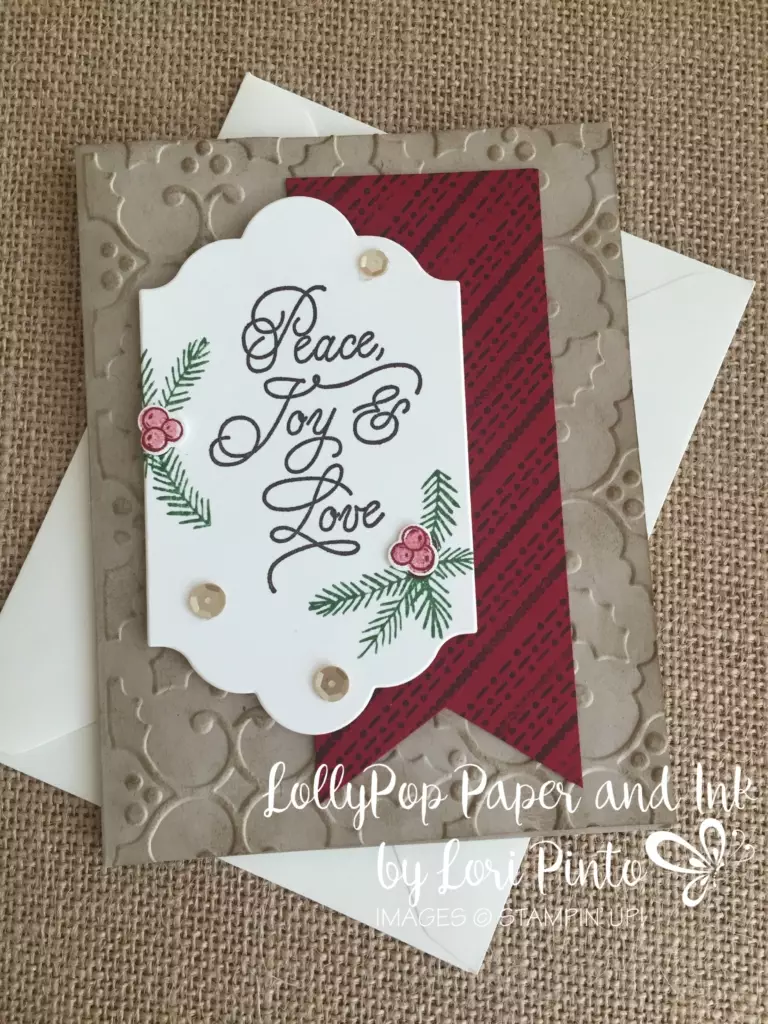 Stampin' UP!, Stampinup, Peace this Christmas, Peace Joy & Love