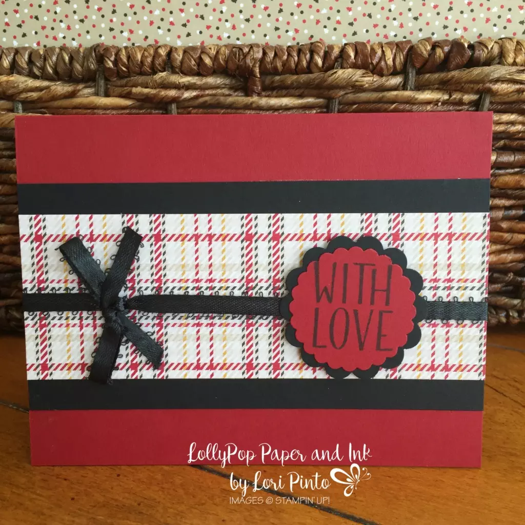 With Love, Tin of Tags, Stampin' Up! Stampinup, Warmth & Cheer, Cherry Cobbler