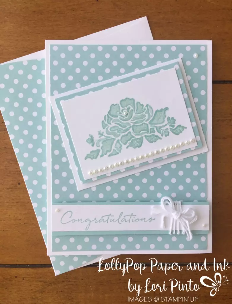 Stampin'Up!, Floral Phrases, MonoMonday, Pool Party, Wedding Wishes, Congratulations