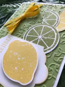 Stampin' Up!, Lemon Zest Bundle, Garden Trellis Textured Embossing Folder, Double Stitched Ribbon, Happy Birthday