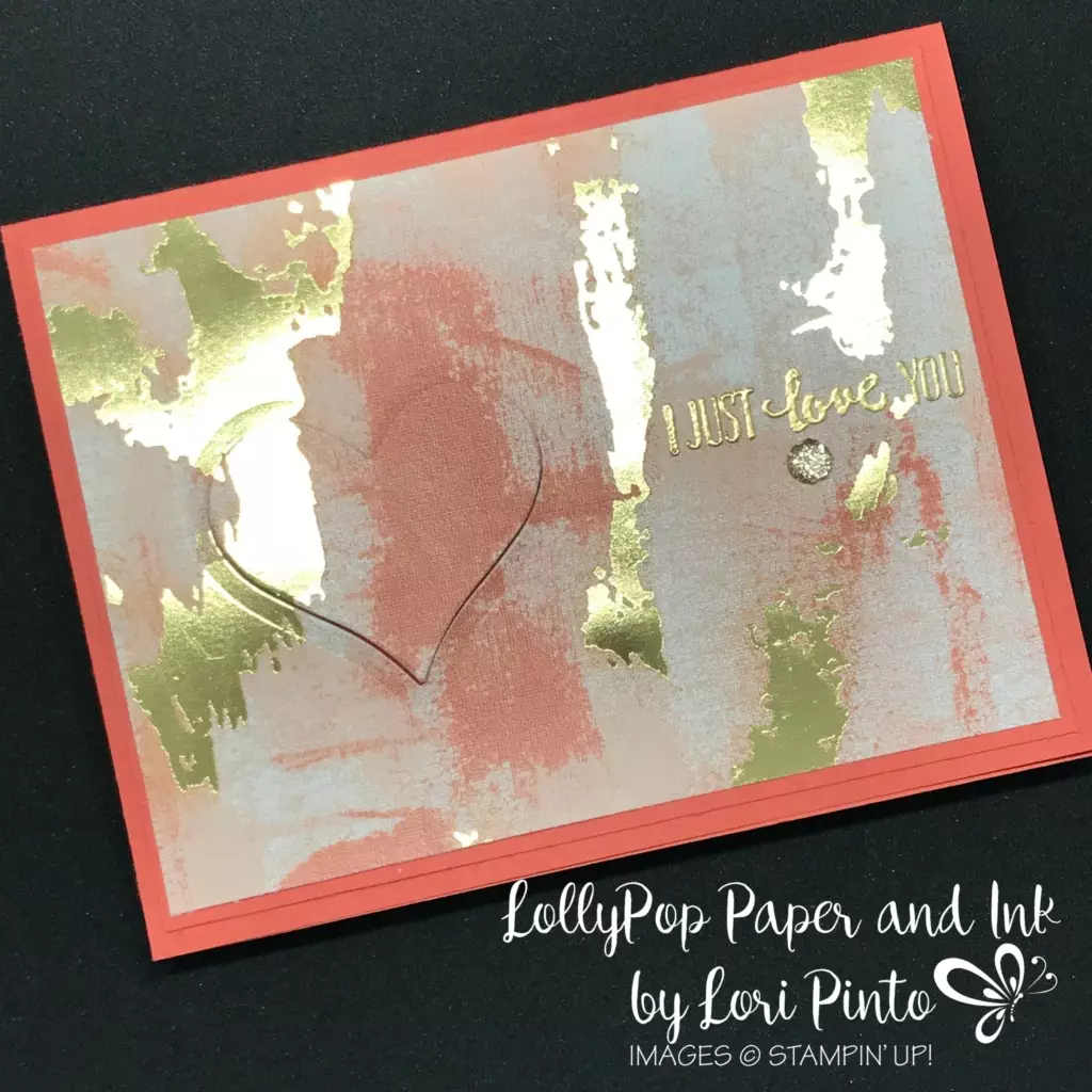 Stampinup! Stampin'Up! Painted with Love DSP Petal Palette Gold Embossing by Lori Pinto3