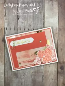 Stampinup! Stampin'Up! Petal Palette Stamp Set and Bundle with Painted With Love Specialty DSP Valentine Love Card by Lori Pinto