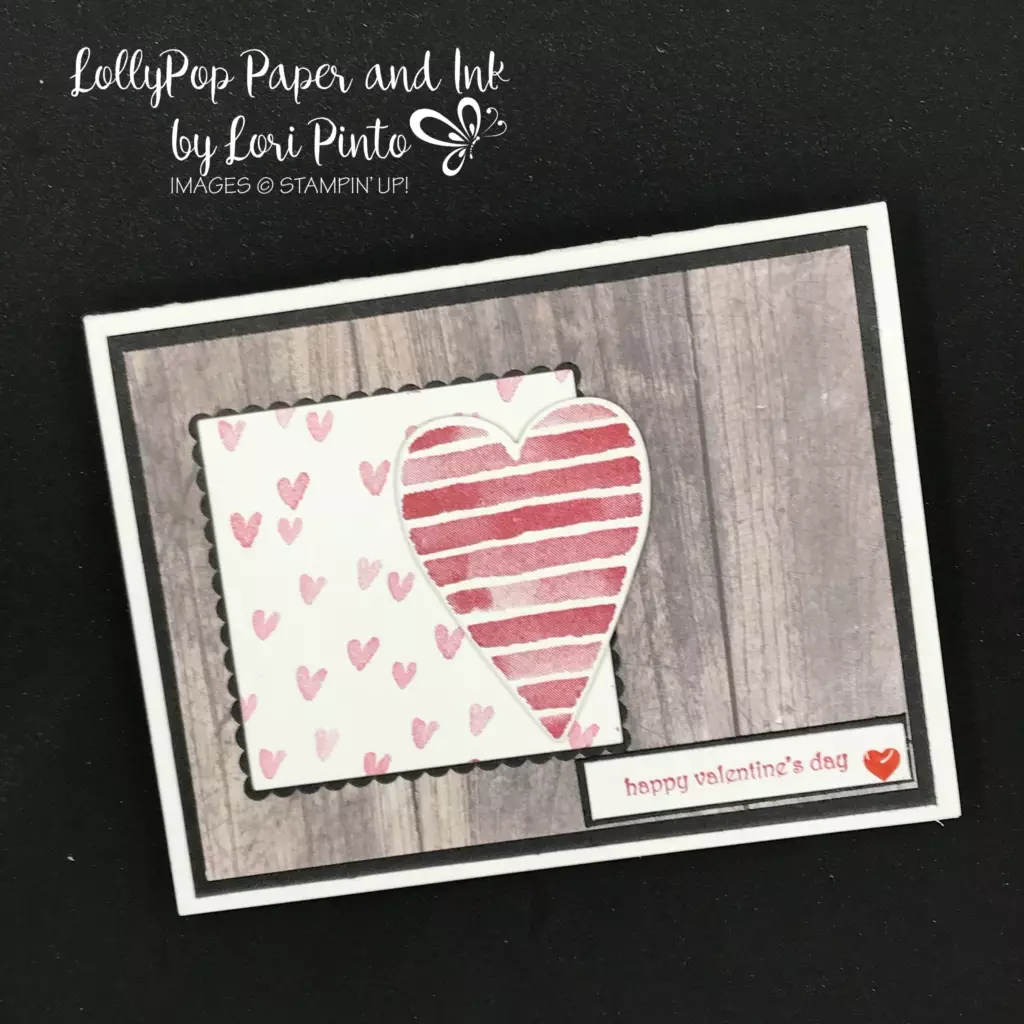Stampin'Up! Stampinup!, Heart Happiness Stamp Set with Teeny Tiny Wishes Stamp Set for Valentine's Day by Lori Pinto