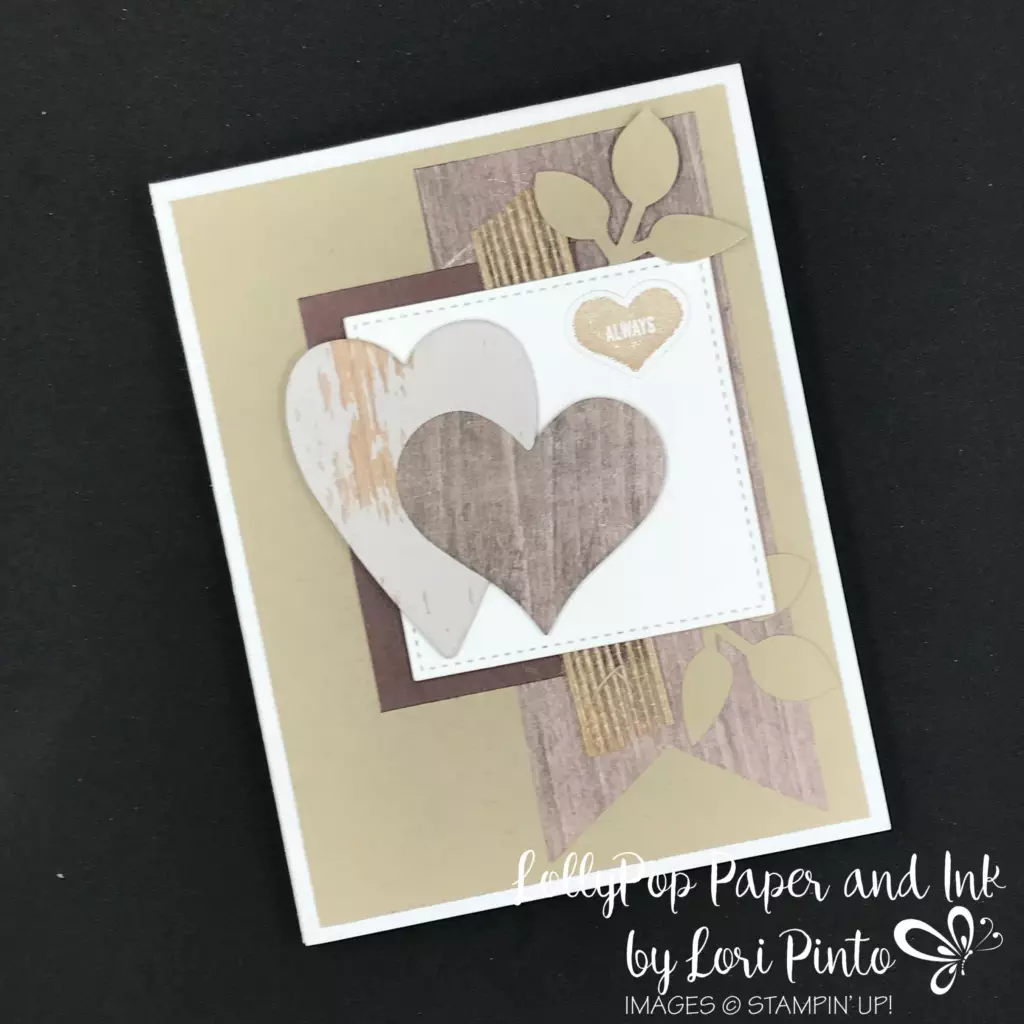 Stampin'Up! Stampinup! Sure Do Love You Stamp Set with Lots to Love Box Framelits Dies Valentine's Card by Lori Pinto
