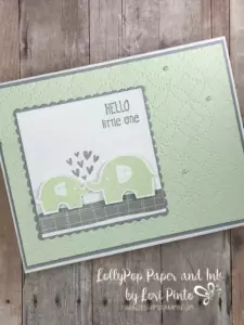 Stampinup! Stampin'Up! Little Elephant Stamp Set and Elephant Builder Punch Baby Card by Lori Pinto