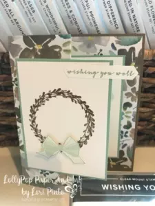 Stampin' Up! Stampinup!, Wishing You Well Stamp Set Fancy Fold Pal's October Blog Hop Card by Lori Pinto1