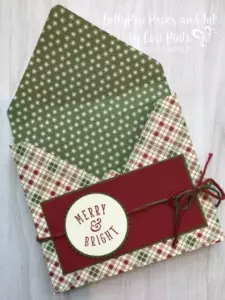 Stampin' Up! Stampinup! Pal's November Blog Hop - Envelope Note Card Box for Holiday Cards by Lori Pinto1