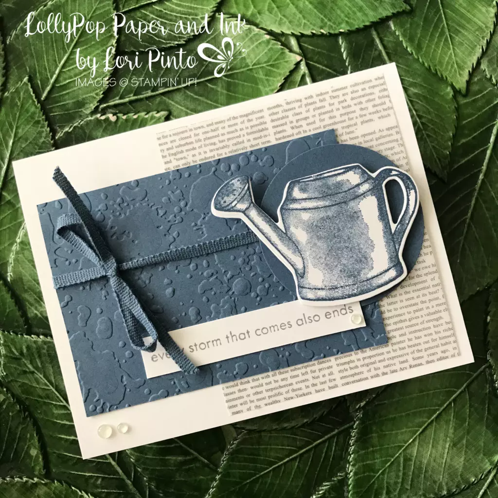 Stampin' Up! Flowering_Rain_Boots_Bundle _Encouragement_card created by Lori Pinto