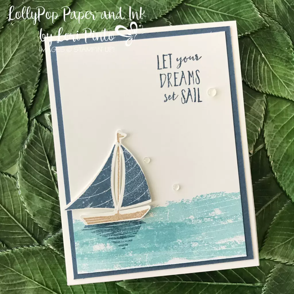 Stampin' Up! Let's Set Sail Bundle card created by Lori Pinto8
