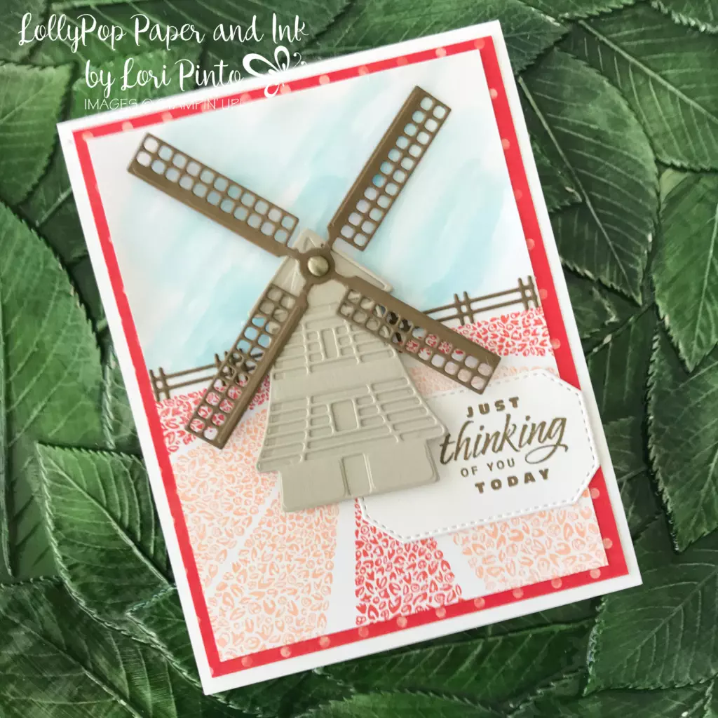 Stampin' Up! Tulip_Fields_Bundle_Thinking_Of_You_card created by Lori Pinto2