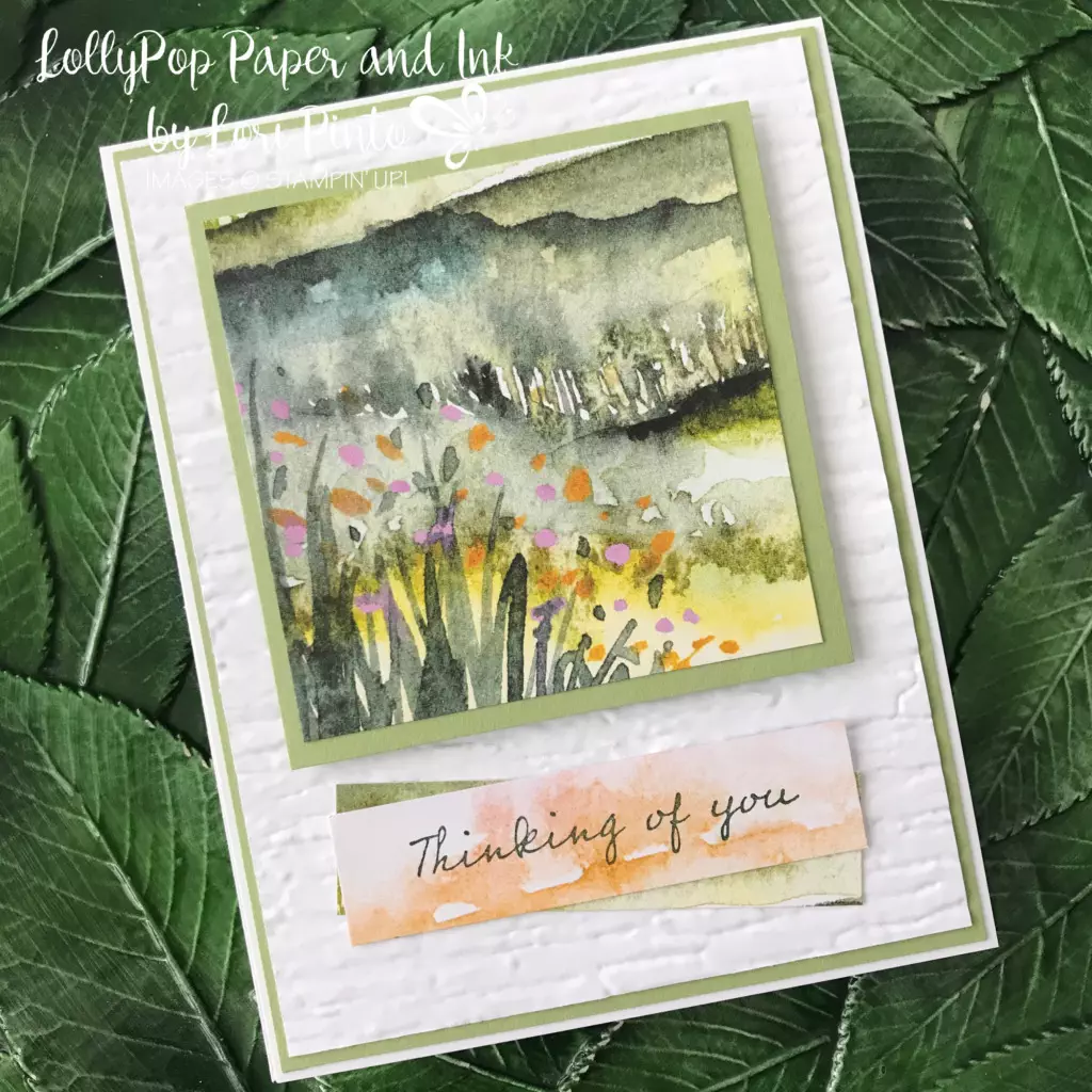 Stampin' Up! On_The_Horizon_Bundle_Thinking_Of_You_card_created by Lori Pinto2