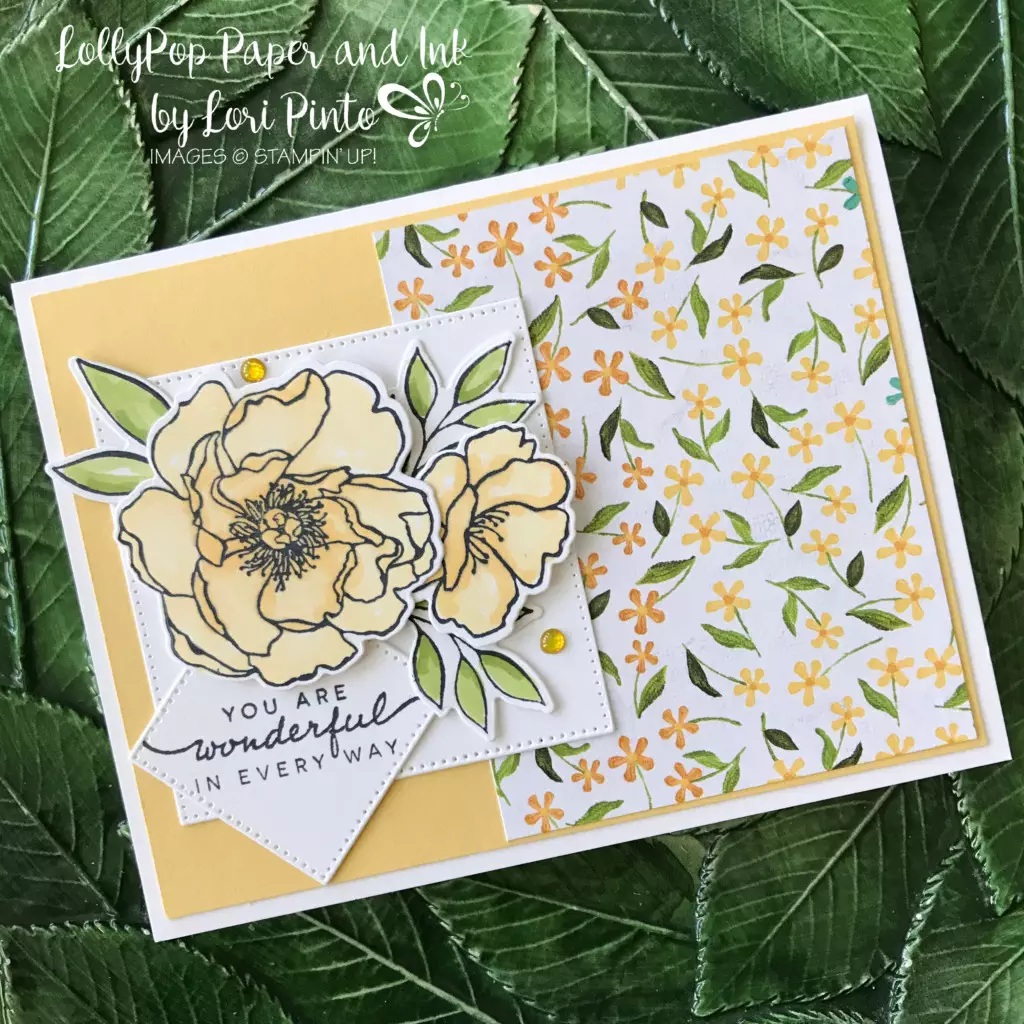 Stampin' Up! Happiness_Abounds_Bundle_You_Are_Wonderful_card by Lori Pinto2