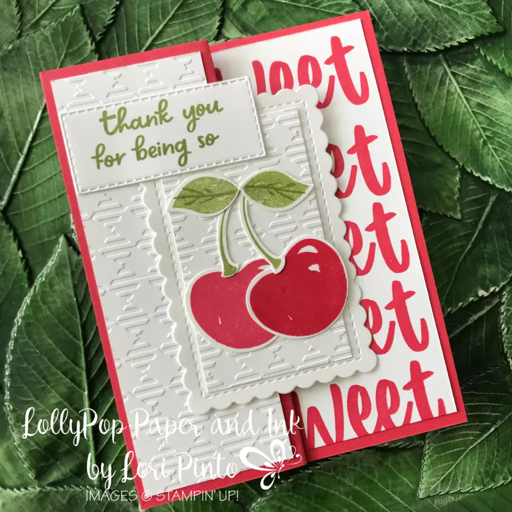Stampin' Up!_Sweetest Cherries Bundle_Thank You_card_created by Lori Pinto2